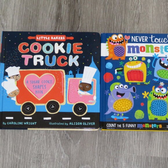 Bundle 2 Books Touch & Feel Never Touch the Monster & Cookie Truck (K480) - Picture 2 of 9